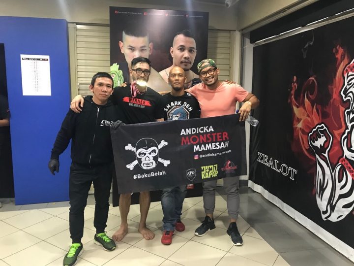Andicka Mamesah win on his Professional MMA debut in One Pride